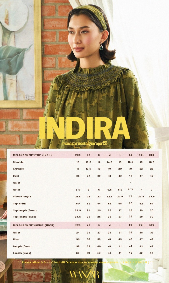 Indira Kurung in Seaweed Green