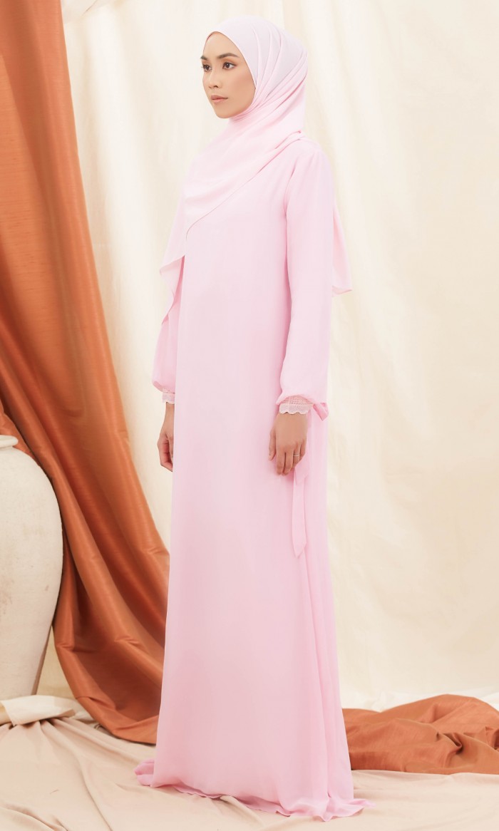 Irena Dress in Flamingo Pink (AS-IS)
