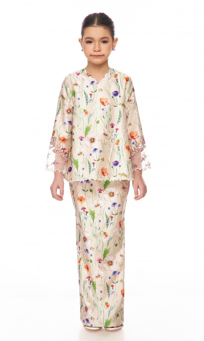 Isadora Kurung Kids in Champagne