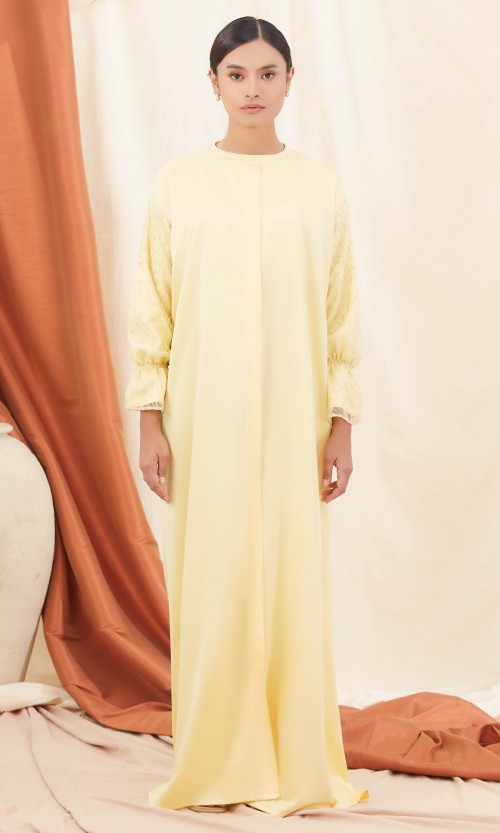 Jacinta Dress in Buttermilk Yellow (AS-IS)