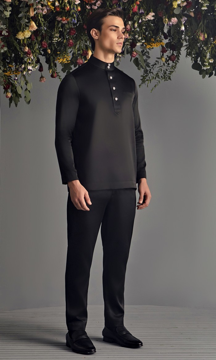 Khalil Baju Melayu in Black