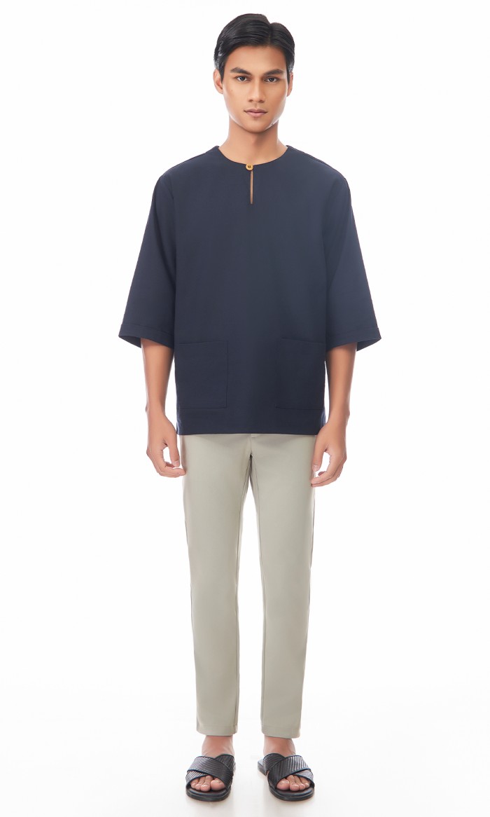 Nadhim Kurta in Maritime Blue