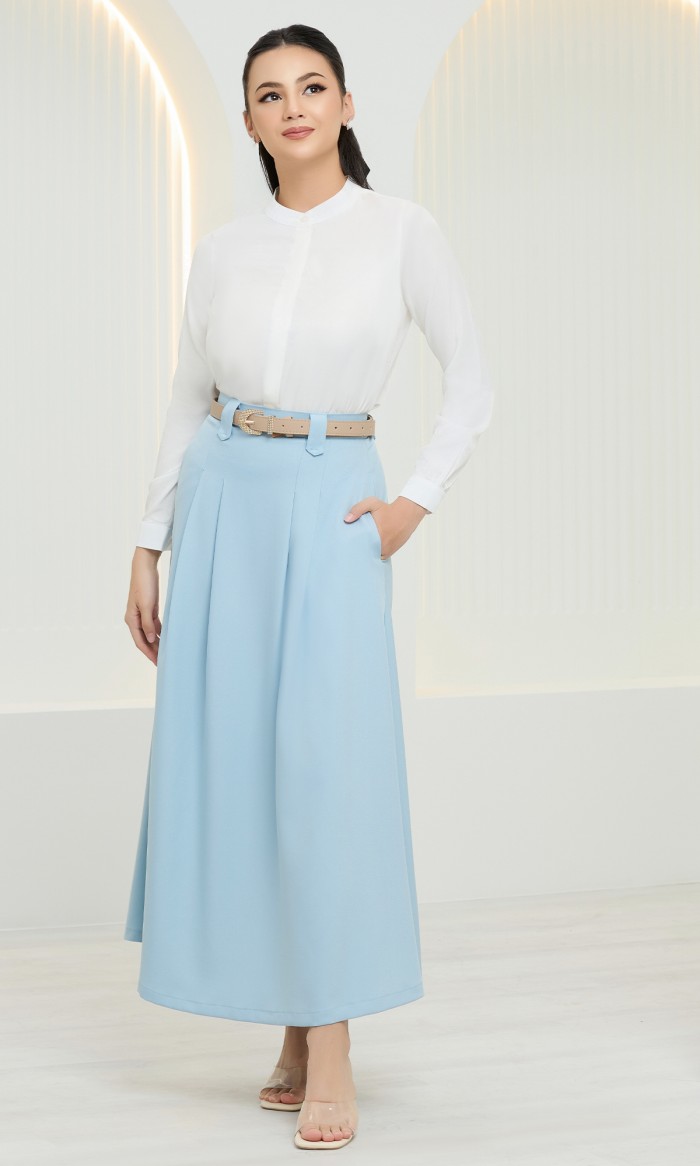 Medea Skirt in Blizzard Blue