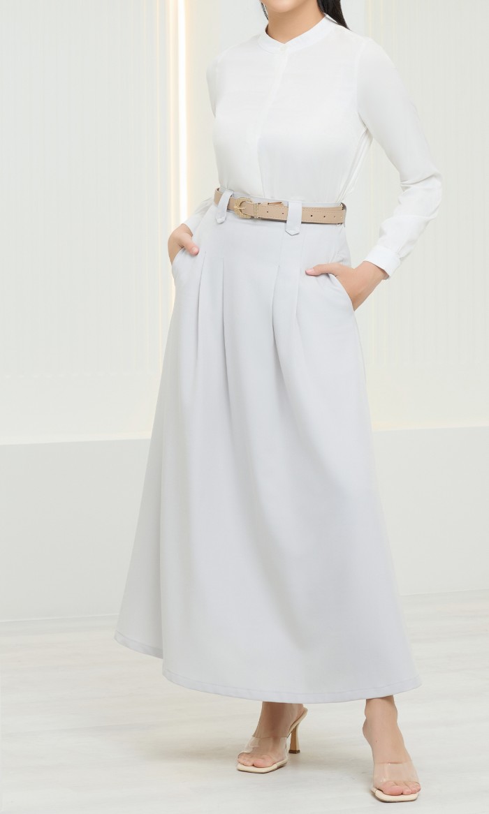 Medea Skirt in Whisper Grey