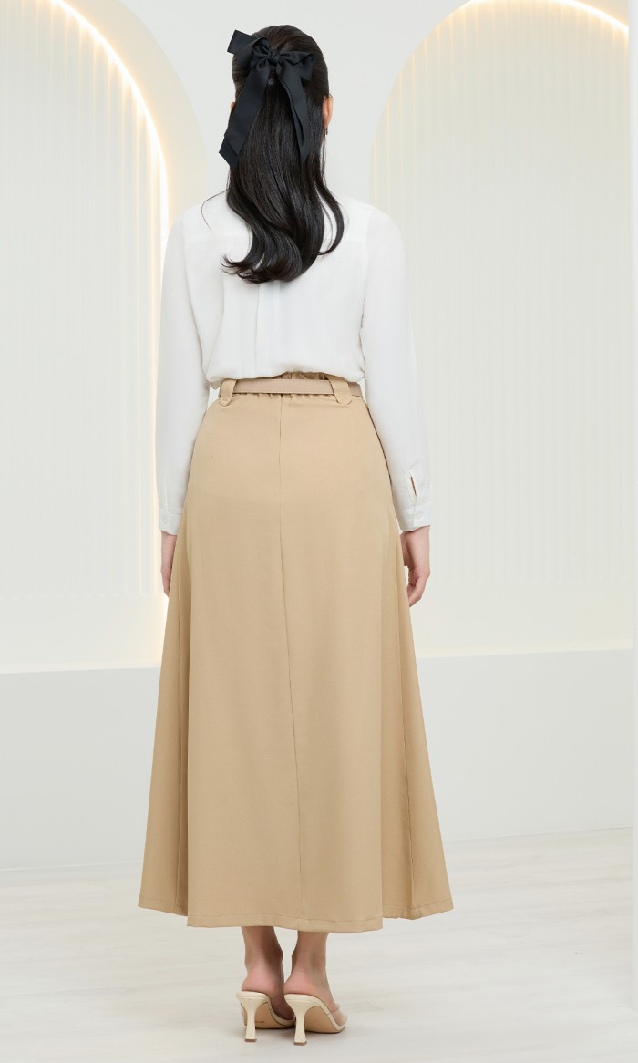 Medea Skirt in Brandy Brown