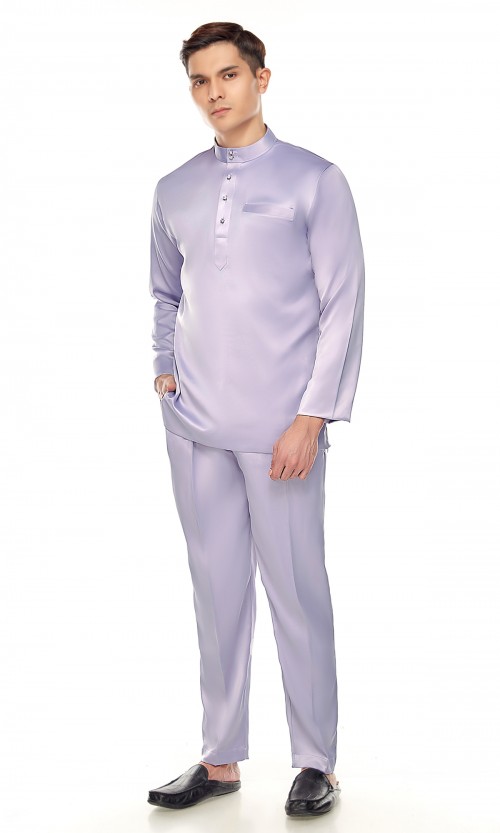 Mizan Baju Melayu in Pastel Purple (AS-IS)