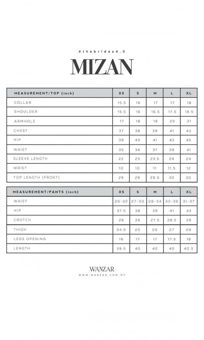 Mizan Baju Melayu in Off White (AS-IS)