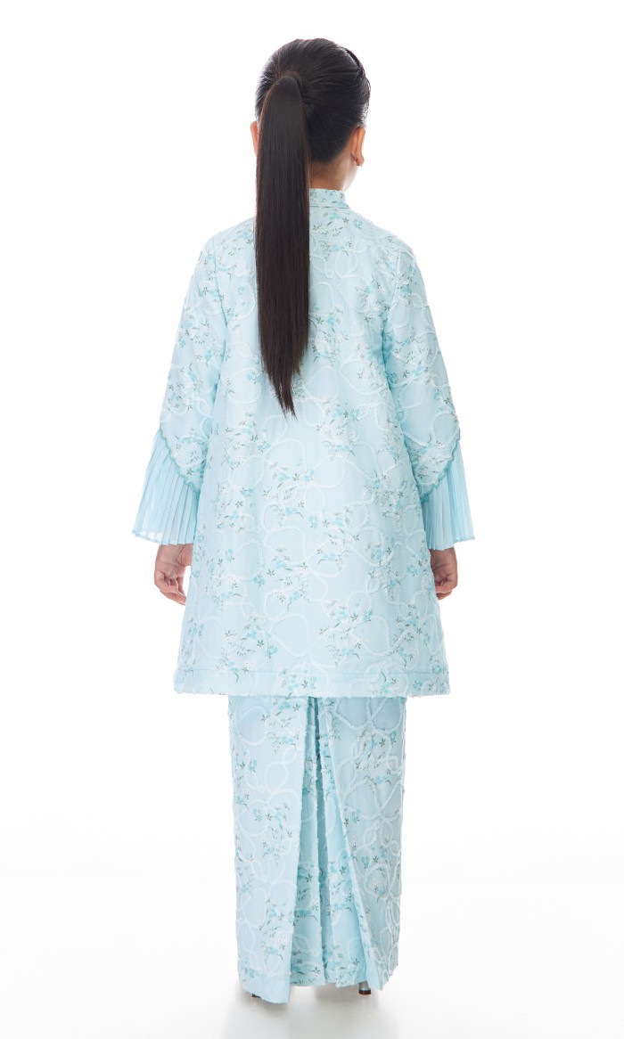 Nerissa Kurung Kids in Iceberg Blue