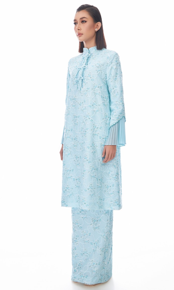 Nerissa Kurung in Iceberg Blue