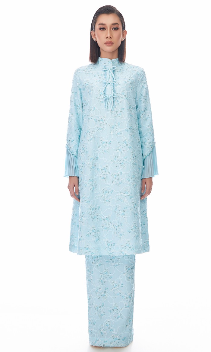 Nerissa Kurung in Iceberg Blue