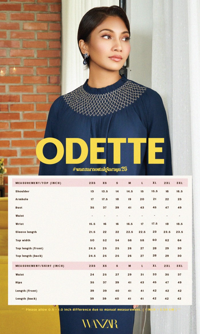 Odette Kurung in Sapphire Blue