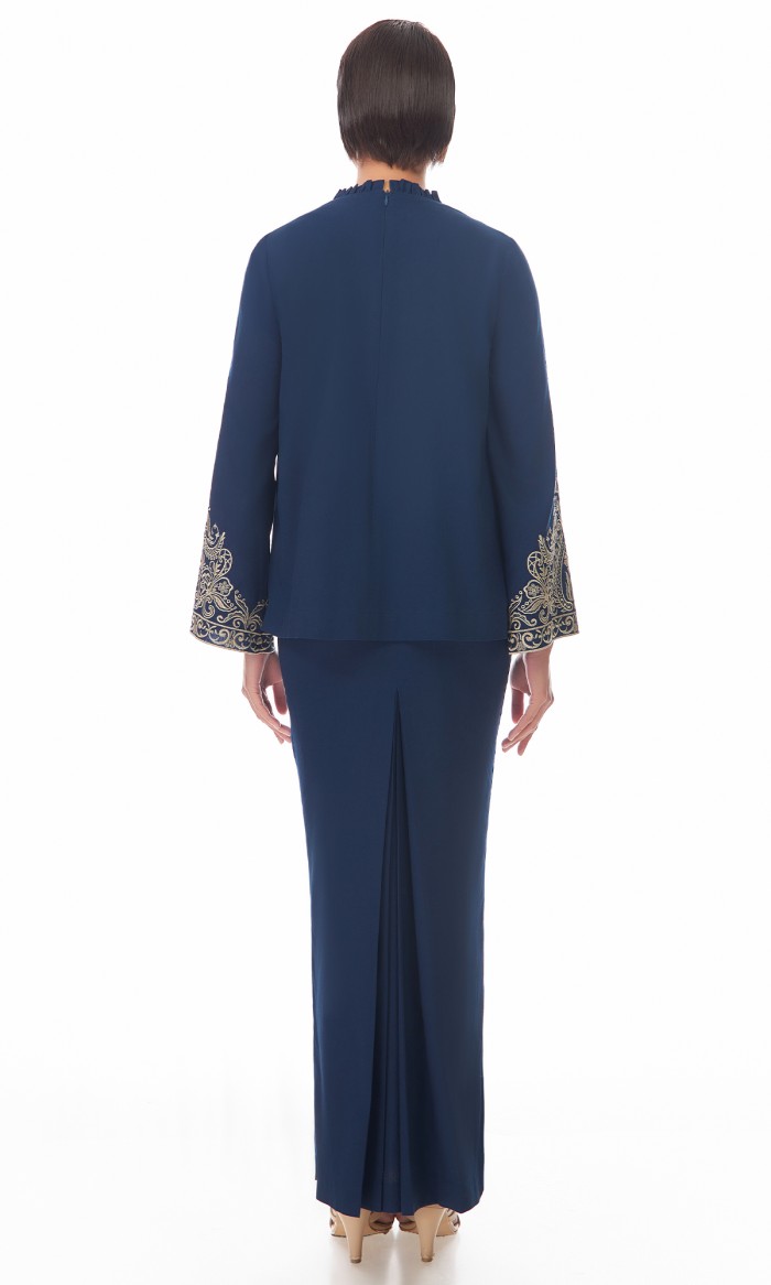 Odette Kurung in Sapphire Blue