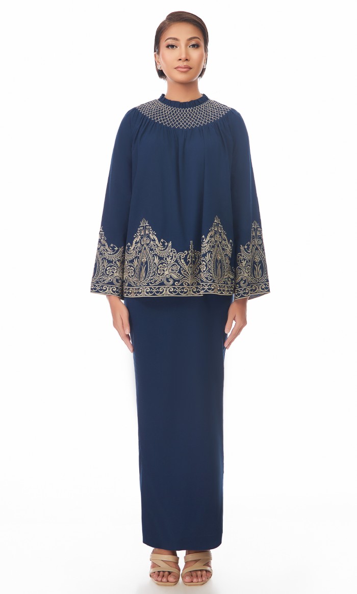 Odette Kurung in Sapphire Blue