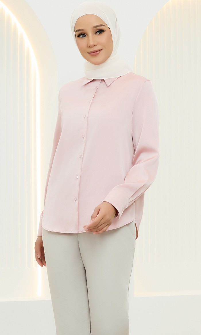 Olivia Top in Blushing Pink