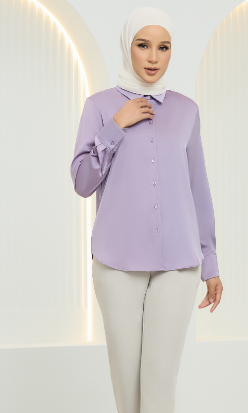 Olivia Top in Amethysr Purple