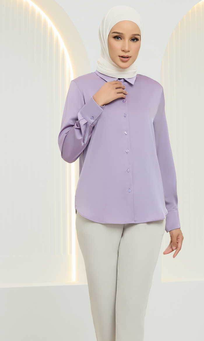 Olivia Top in Amethysr Purple