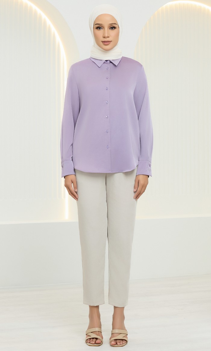 Olivia Top in Amethysr Purple