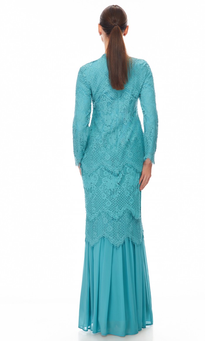 Othelia Kurung in Blue Atoll