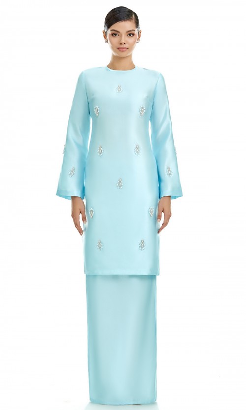 Ophelia Kurung in Tiffany Blue (AS-IS)