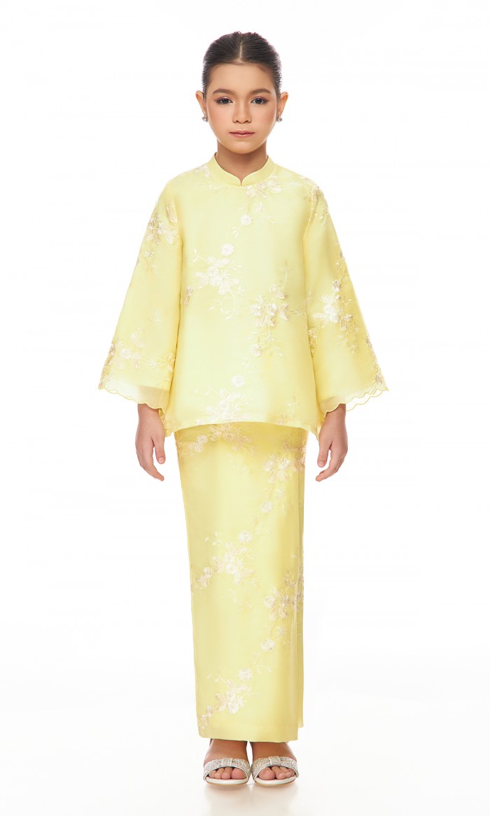 Petra Kurung Kids in Yellow