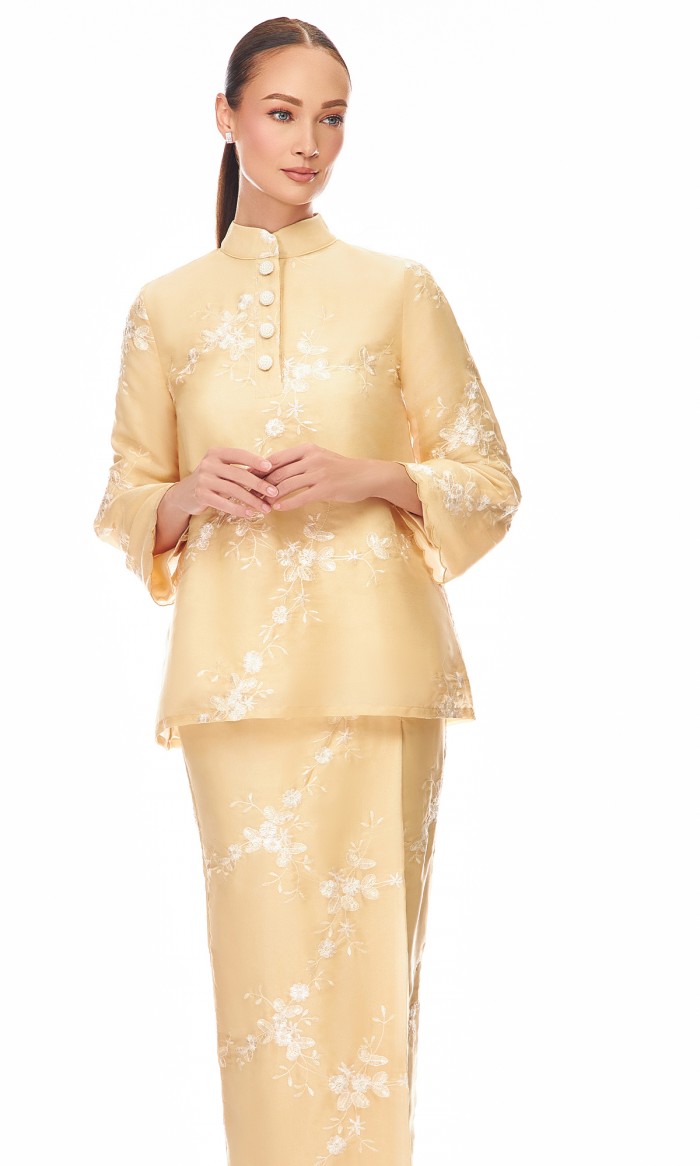 Petra Kurung in Vanilla Brown