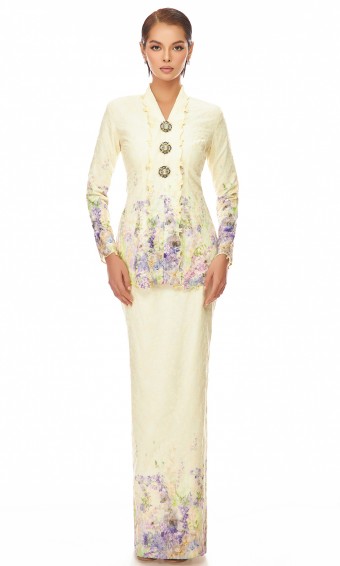 Posey Kurung in Light Yellow