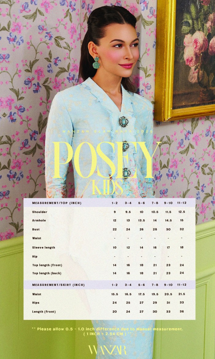 Posey Kurung Kids in Misty Rose