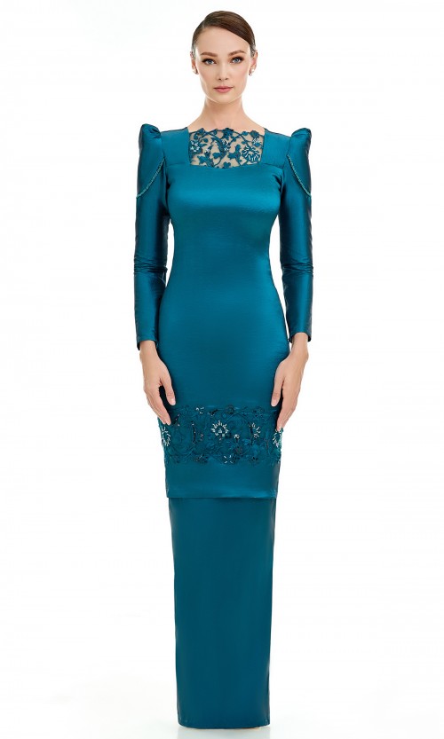 Quinella Kurung in Imperial Blue (AS-IS)