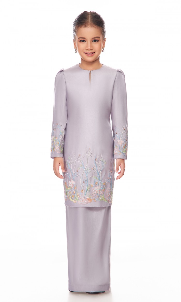 Sephia Kurung Kids in Pale Lavender