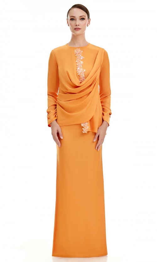 Salome Kurung in Orange Brick (AS-IS)