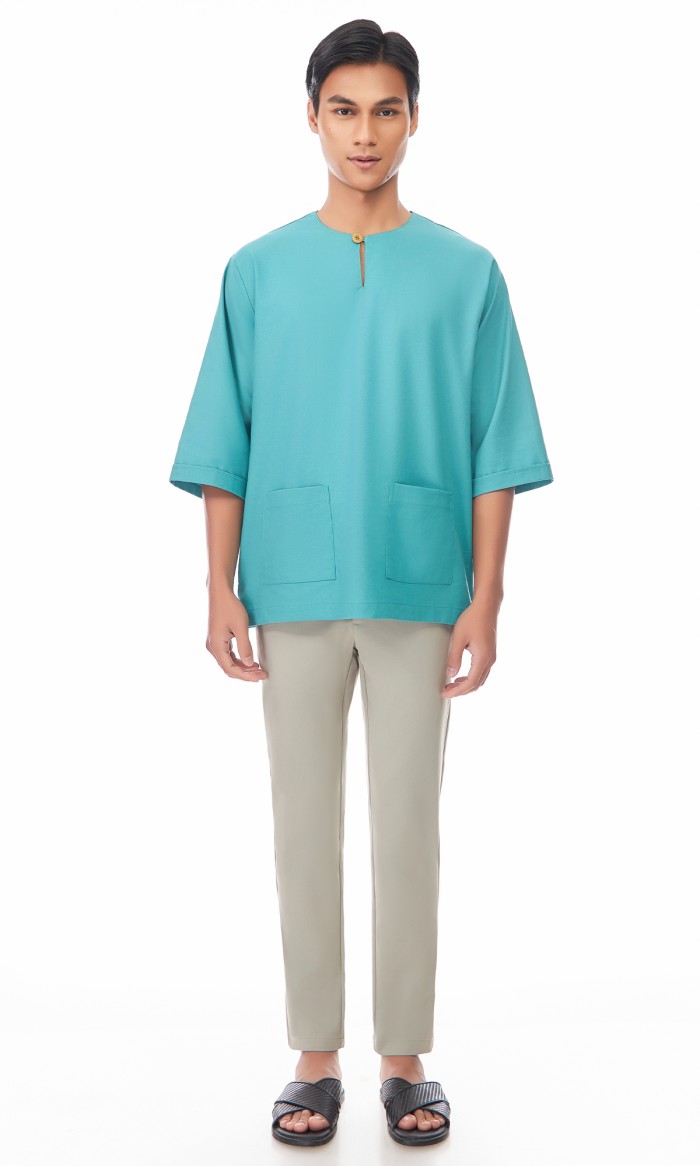 Nadhim Kurta in Turquoise