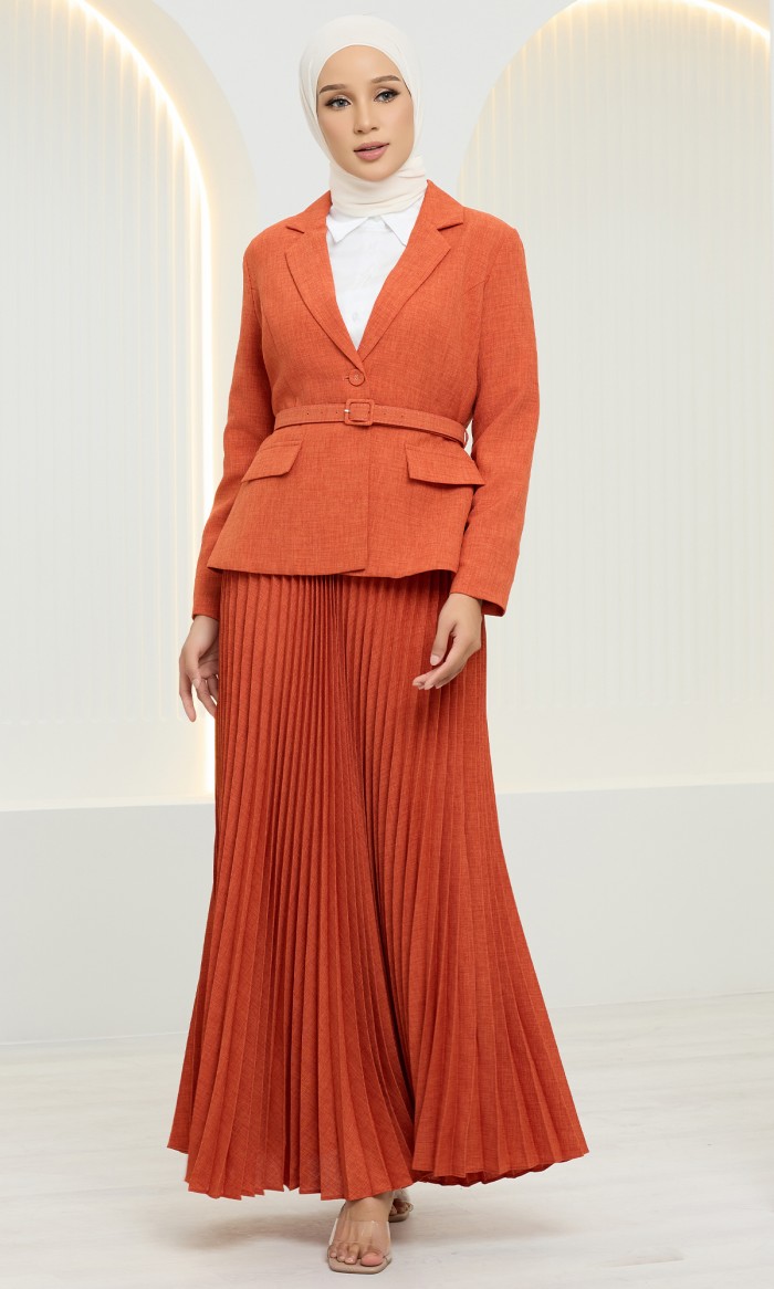 Tihani Suit in Burnt Orange