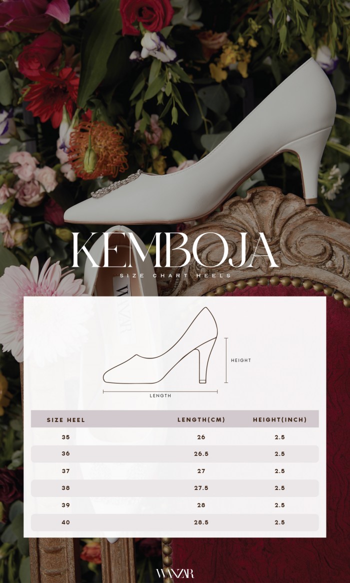 Kemboja Heels in Off White