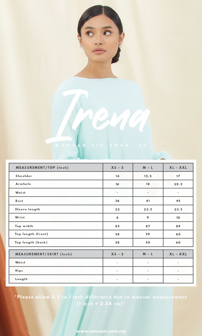 Irena Dress in Powder Blue (AS-IS)