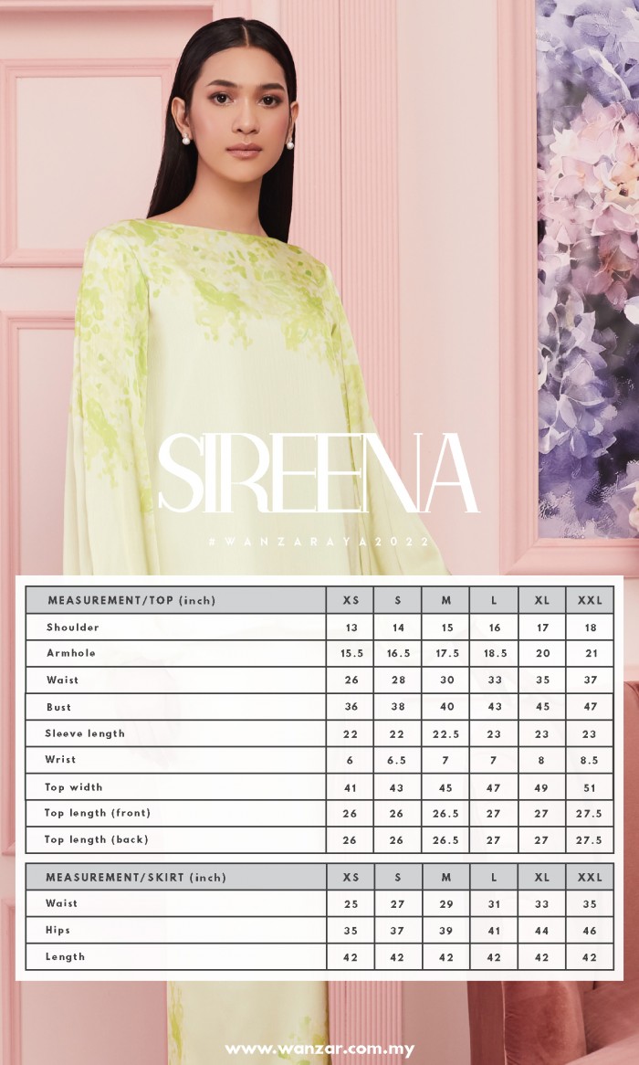 Sireena Kurung in Lime Green (AS-IS)