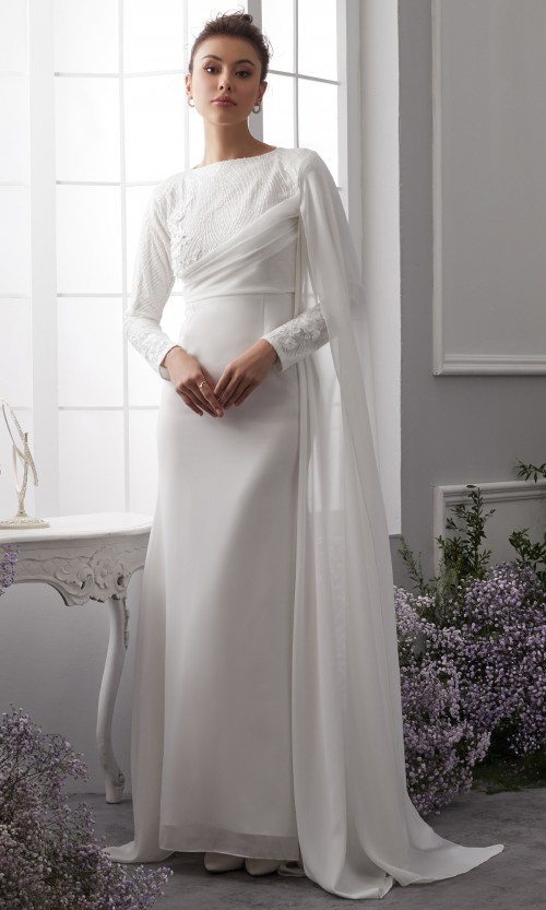 Yasmeena Dress in Off White (AS-IS)