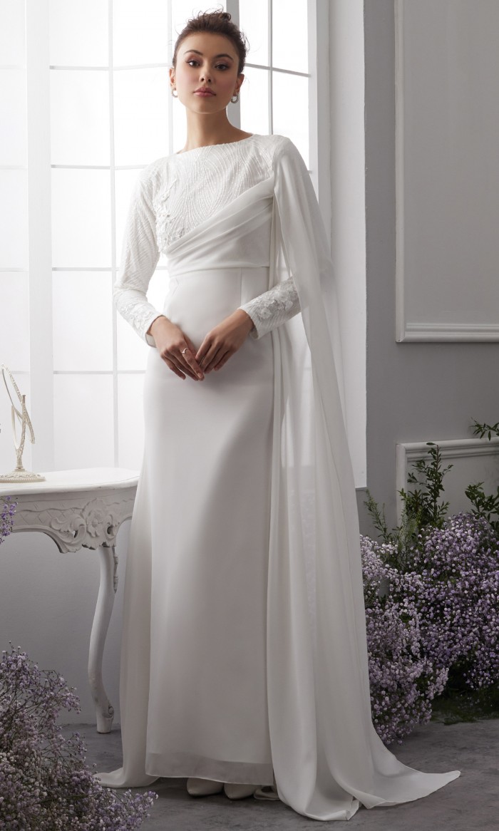 Yasmeena Dress in Off White (AS-IS)