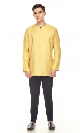 Zeki Kurta in Mustard