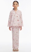 Amberly Kurung Kids in Powder Pink