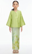 Ameesya Kurung Kids in Lime Green