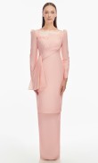 Chantella Kurung in Soft Pink