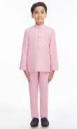 Harraz Baju Melayu Kids in Pastel Pink