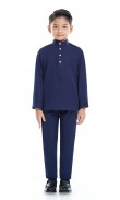 Fahaad Baju Melayu Kids in Oxford Blue