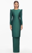 Fedora Kurung in Juniper Green