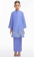 Khaleeda Kurung Kids in Cornflower Blue