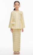 Leylaa Kurung Kids in Soft Yellow