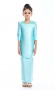 Madora Kurung Kids in Sapphire Green