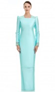 Madora Kurung in Sapphire Green