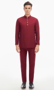 Harraz Baju Melayu in Deep Maroon