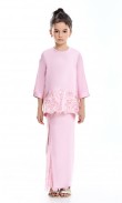 Myrine Kurung Kids in Blush Pink